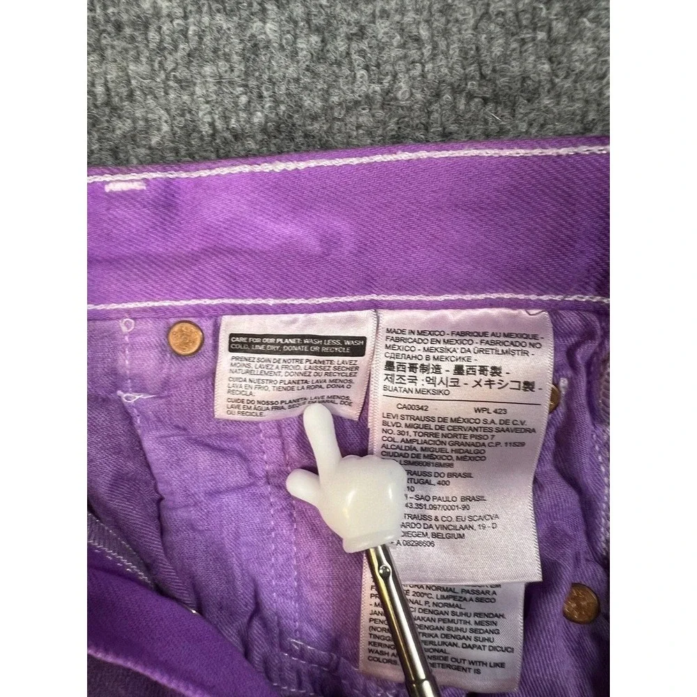 Levi's Men's 501 W30 L32 Purple Overdyed Jeans Y2K Grunge Streetwear Depop Skate - Picture 7 of 15